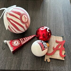 Holiday Ornament Set - Red and White